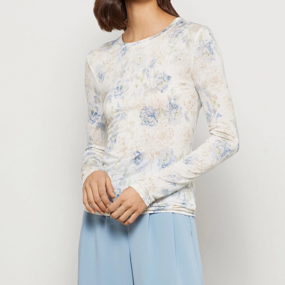 BCBGMAXAZRIA Sea Salt Long Sleeve Tee Size XS ($138)